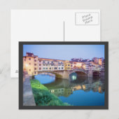 Ponte Vecchio Florence Italien Postkarte (Vorne/Hinten)