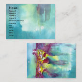 PONTE VECCHIO Florenz by Night Watercolor Visitenkarte (Vorne/Hinten)