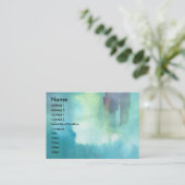 PONTE VECCHIO Florenz by Night Watercolor Visitenkarte (Stehend Vorderseite)