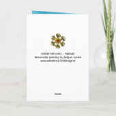 PONTE VECCHIO Florenz durch Night Watercolor Karte (Rückseite)