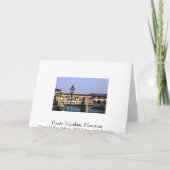 Ponte Vecchio, Florenz | Grußkarten Karte (Rückseite)