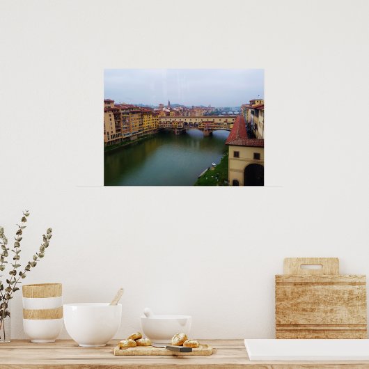 Ponte Vecchio, Florenz, Italien Poster (Küche)