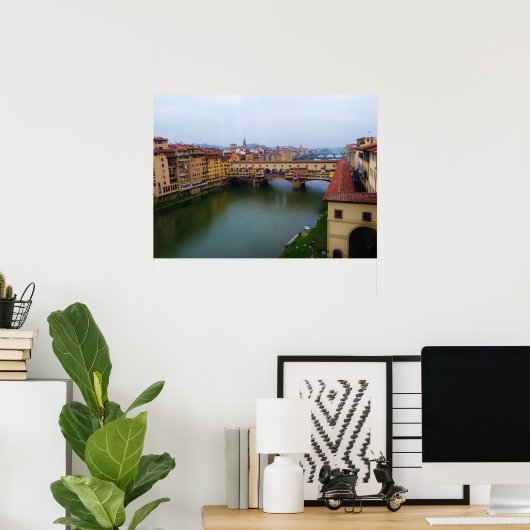 Ponte Vecchio, Florenz, Italien Poster (Heimbüro)