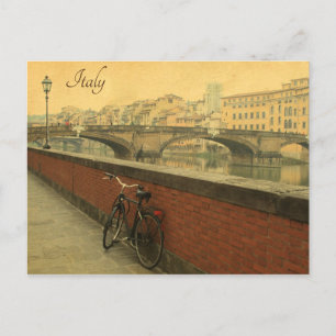 Ponte Vecchio Florenz Italien Vintage Urlaub Feiertagspostkarte