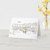Ponte Vecchio, Florenz Karte (Gelbe Blume)