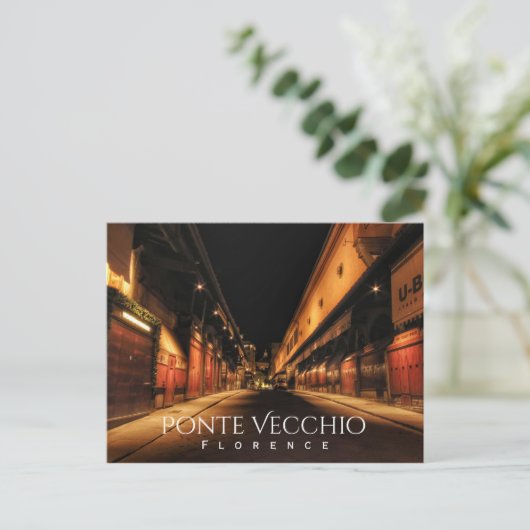 Ponte Vecchio, Florenz Postkarte (Stehend Vorderseite)