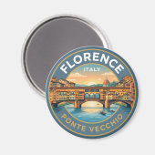 Ponte Vecchio Italien Magnet (Vorderseite/Rückseite)