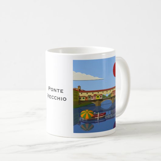 Ponte Vecchio Kaffeetasse (VorderseiteRechts)