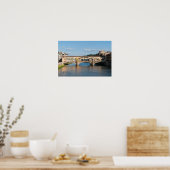 Ponte Vecchio old bridge - Florence, Italy Poster (Küche)