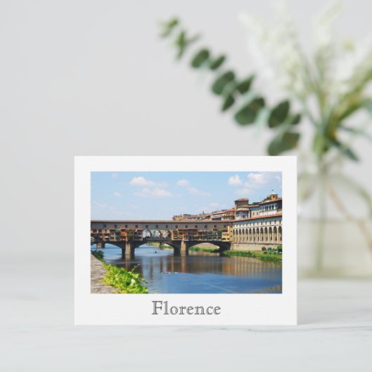 Ponte Vecchio Postcard Postkarte (Stehend Vorderseite)