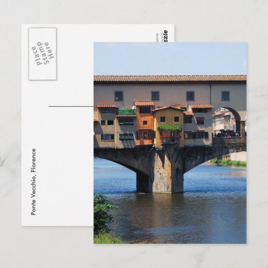 Ponte Vecchio Postcard Postkarte (Vorne/Hinten)