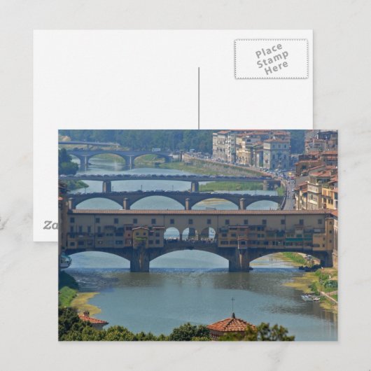 Ponte Vecchio Postkarte (Vorne/Hinten)