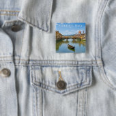 Ponte Vecchio Romantische Stadtansicht Kunstwerk Button (Beispiel)