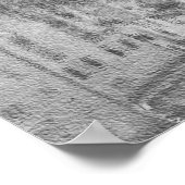 Ponte Vecchio Schwarz-Weiß-Skizze Poster (Ecke)