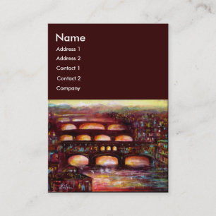 Ponte Vecchio und andere Brücken von Florenz Visitenkarte