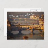 Ponte Vecchio und Brücken von Florenz, Italien Postkarte (Vorne/Hinten)
