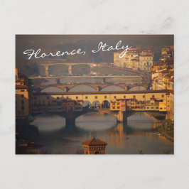 Ponte Vecchio und Brücken von Florenz, Italien Postkarte