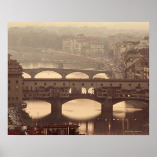 Ponte Vecchio und der Arno Poster