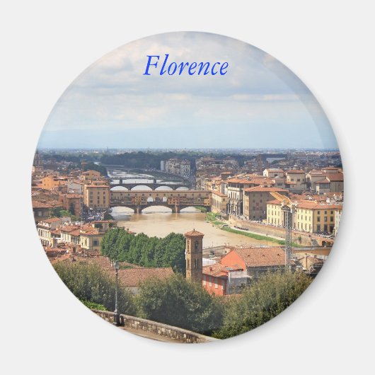 Ponte Vecchio von Florenz Magnet (Vorne)