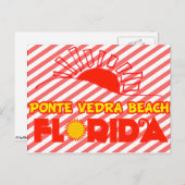 Ponte Vedra Beach, Florida Postkarte (Vorne/Hinten)