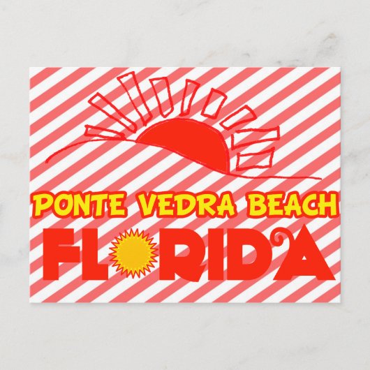 Ponte Vedra Beach, Florida Postkarte (Vorderseite)