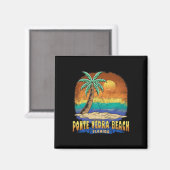 Ponte Vedra Beach Florida Vintages Seeblick Magnet (Vorderseite/Rückseite)