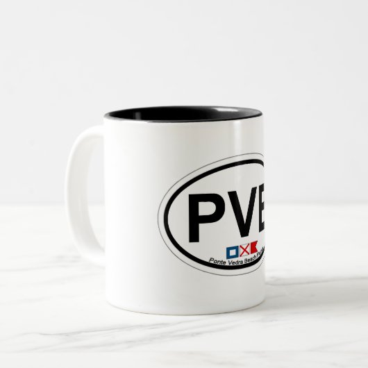 Ponte Vedra Beach. Zweifarbige Tasse (Vorderseite Links)