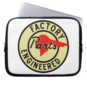 Pontiac Factory Parts Vintage Schild Nachbildung Laptopschutzhülle