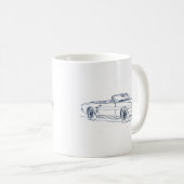 Pontiac Firebird 1968 konvertierbar Kaffeetasse (VorderseiteRechts)