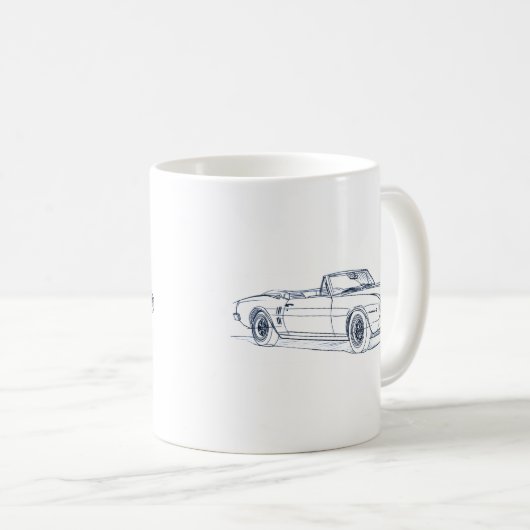 Pontiac Firebird 1968 konvertierbar Kaffeetasse (VorderseiteRechts)