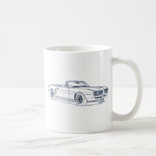 Pontiac Firebird 1968 konvertierbar Kaffeetasse (Rechts)