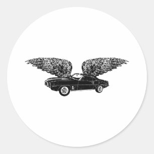 Pontiac Firebird 1969 Runder Aufkleber