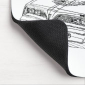 Pontiac Firebird Trans 1977 Mousepad (Ecke)