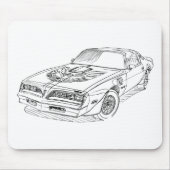 Pontiac Firebird Trans 1977 Mousepad (Vorne)