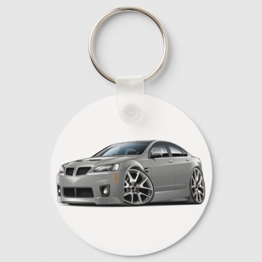 Pontiac G8 GXP Silver Car Schlüsselanhänger (Vorderseite)