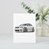 Pontiac G8 GXP Weißwagen Postkarte (Stehend Vorderseite)