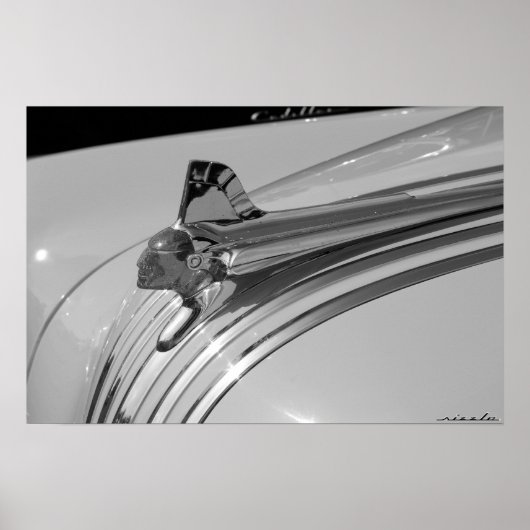 Pontiac Silver Streak Hood Ornament Poster (Vorne)