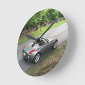 Pontiac Solstice Runde Wanduhr (Winkel)