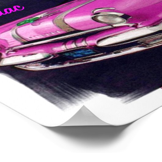 Pontiac Star Chief 1955 Poster (Ecke)