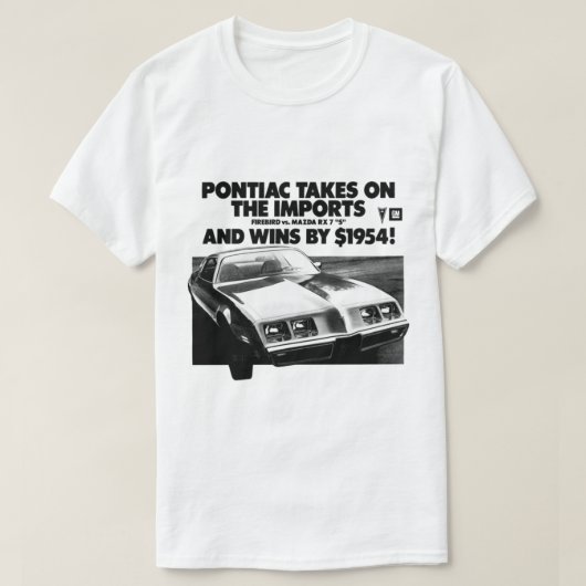 Pontiac übernimmt die Einfuhren Smokey und Bandit T-Shirt (Design vorne)