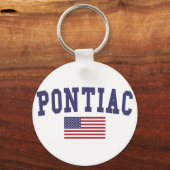 Pontiac US Flag Schlüsselanhänger (Vorderseite)