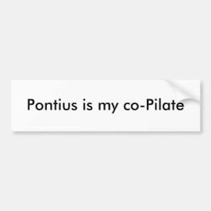 Pontius ist mein CoPilatus Autoaufkleber