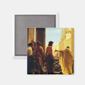 Pontius Pilate präsentiert Jeru eine Geißel Jesus Magnet (Vorderseite/Rückseite)