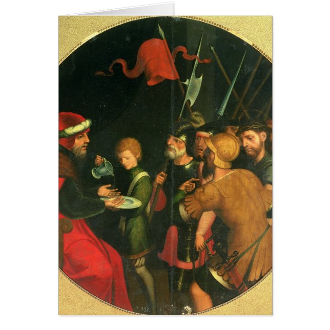 Pontius Pilatus, der seine Hände wäscht (Vorne)