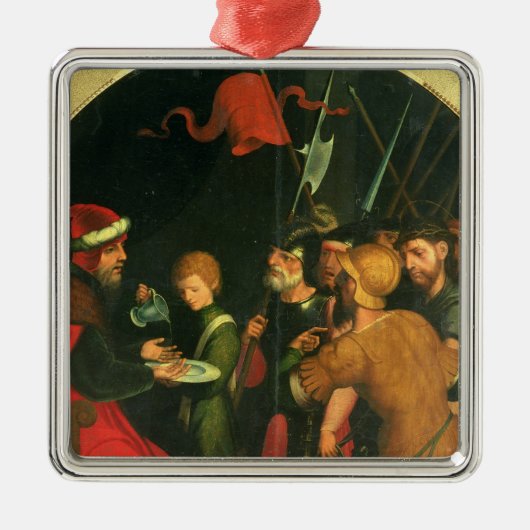 Pontius Pilatus, der seine Hände wäscht Ornament Aus Metall (Vorne)