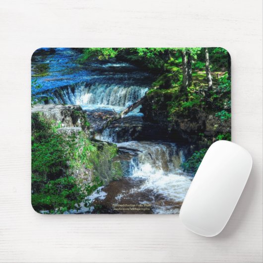 Pontneddfechan Falls Walking Trail - Wales Mousepad (Mit Mouse)