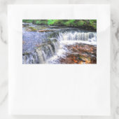 Pontneddfechan Falls Walking Trail - Wales Rechteckiger Aufkleber (Tasche)