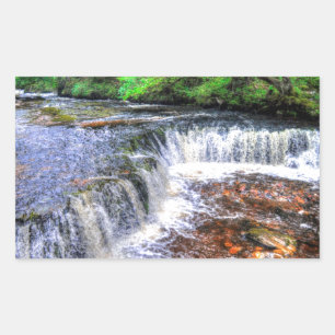Pontneddfechan Falls Walking Trail - Wales Rechteckiger Aufkleber