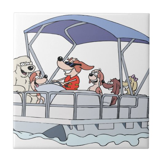 Ponton-Boot Fliese (Vorderseite)