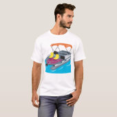 Ponton-Boot Retro T-Shirt (Vorne ganz)